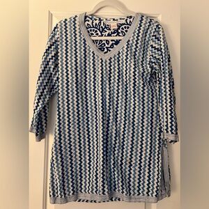 Gretchen Scott women’s Beachynzig zag cotton tunic